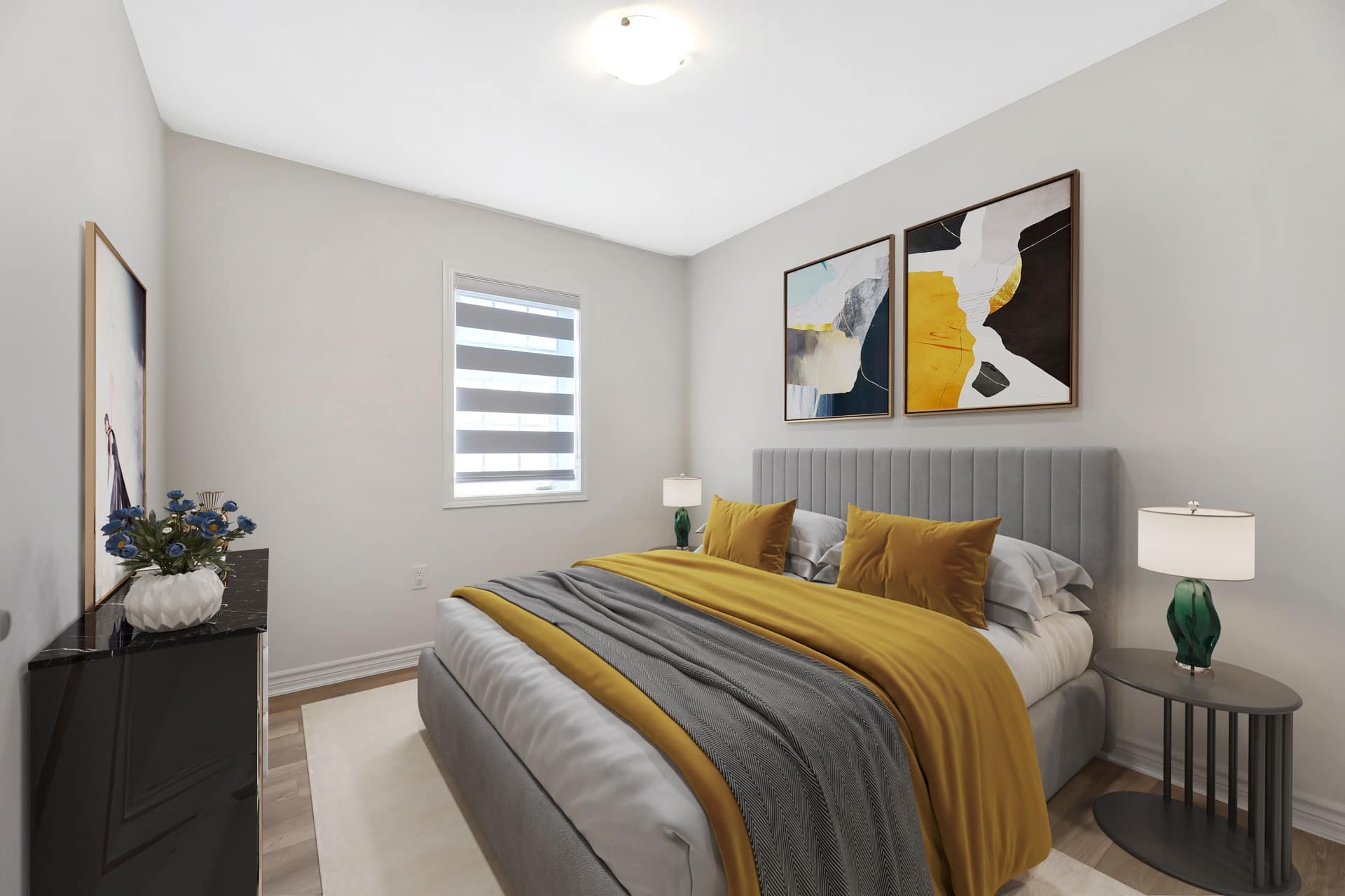 Second room after Virtual Staging furnishings
