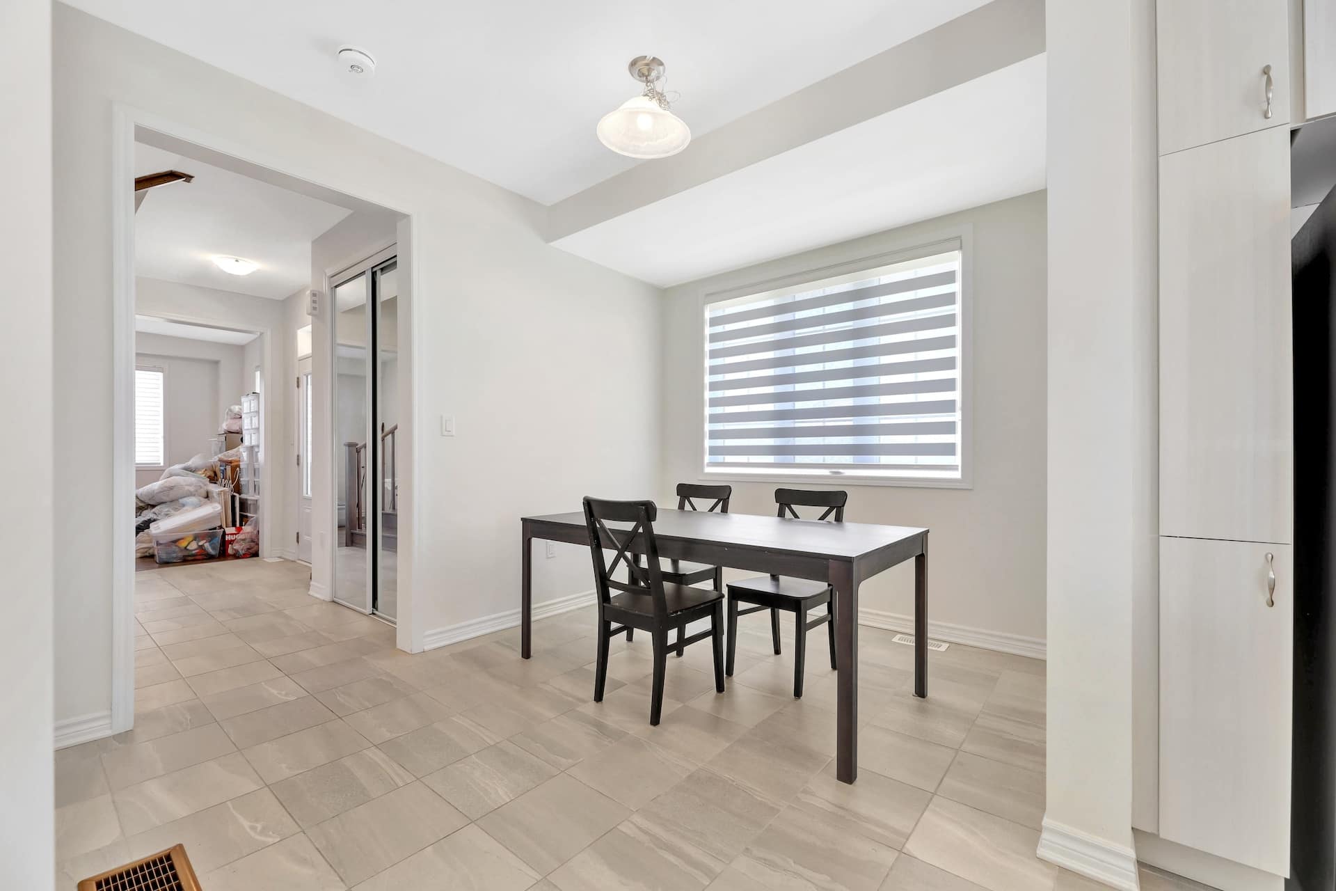 Dining area before virtual staging refresh