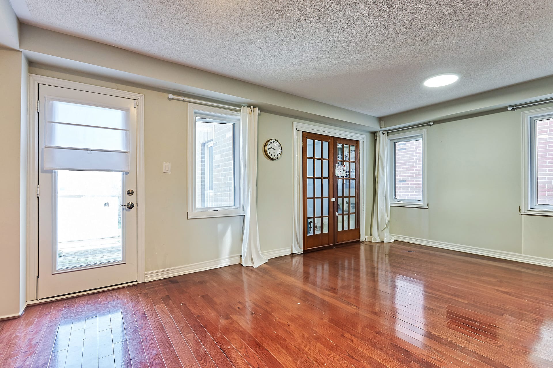 Dining area after staging for real estate photography