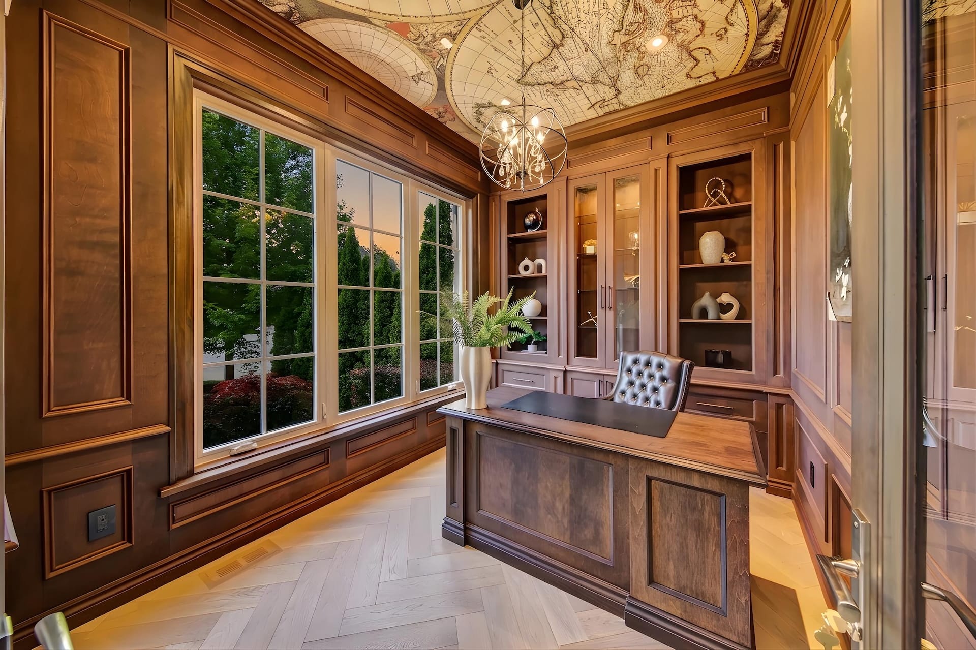 Twilight version of the same exterior for stronger listing marketing