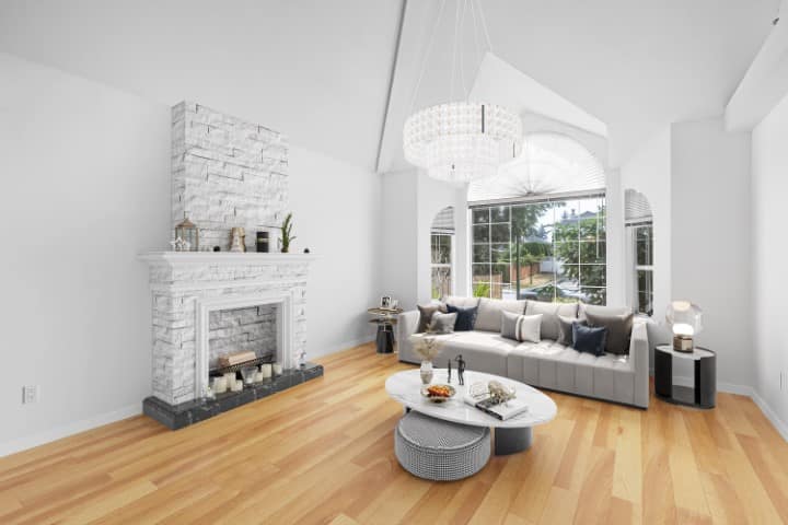 Same room after virtual staging to support lifestyle copy
